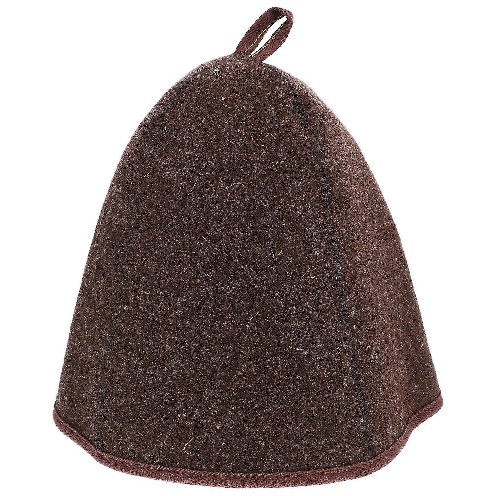 Sauna Hat Handmade Felt Heat Insulation Cap Comfortable Sauna Accessory
