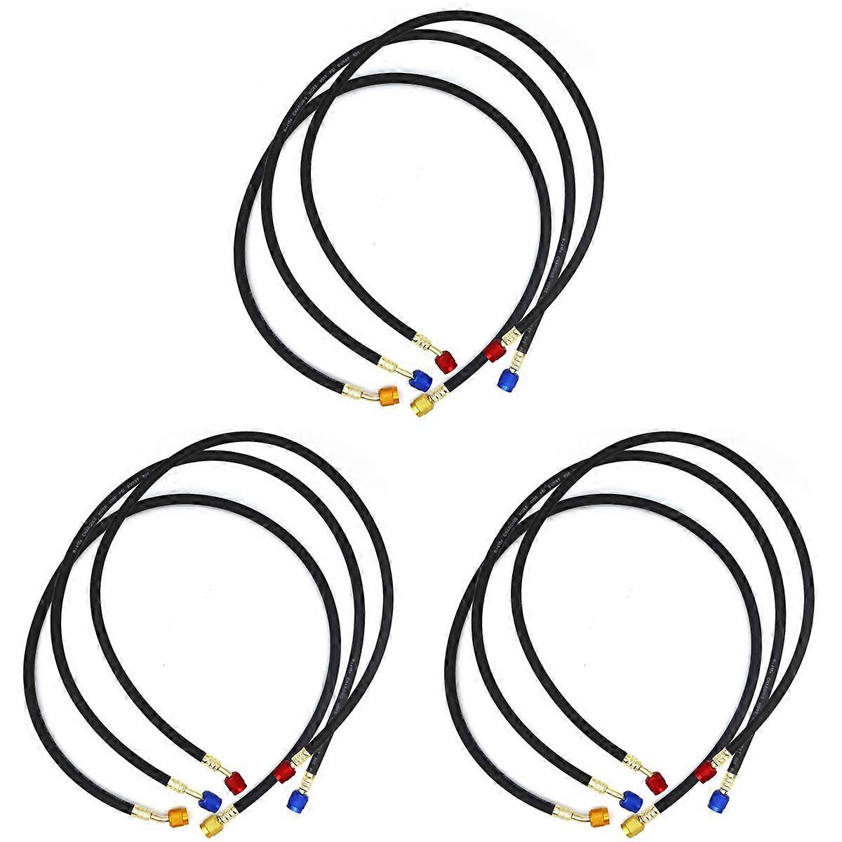 R410A 1/4 inch SAE Charging Hose Set for R410A R22 R134A