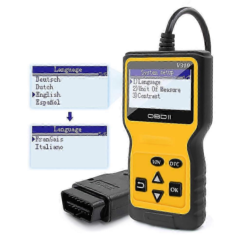 Obd2 Scanner, Car Code Reader Enhanced Universal Car Engine Fault Code Reader, Obd Scanner Can Automotive Diagnostic Scan Tool