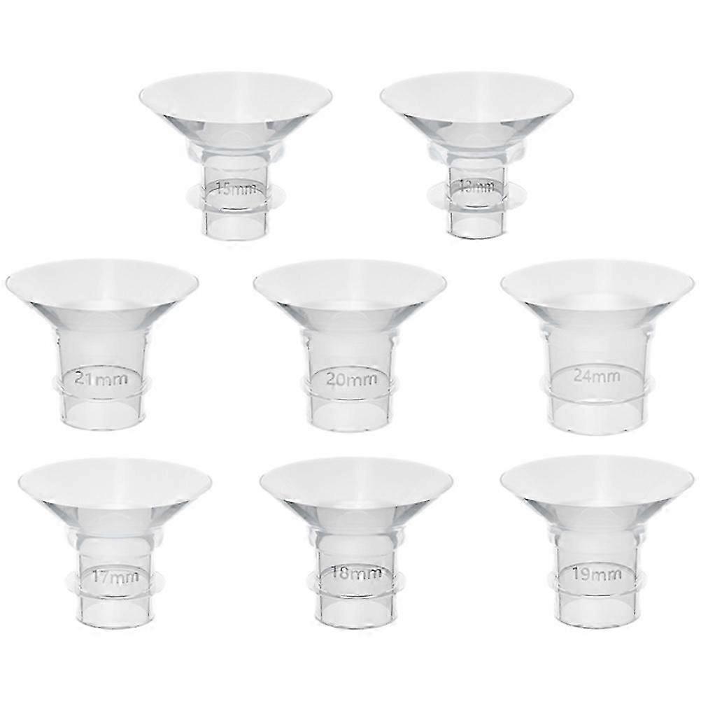8 Pack Silicone Breast Pump Flange Inserts Replacement Parts Comfortable Fit For Various Pump Models