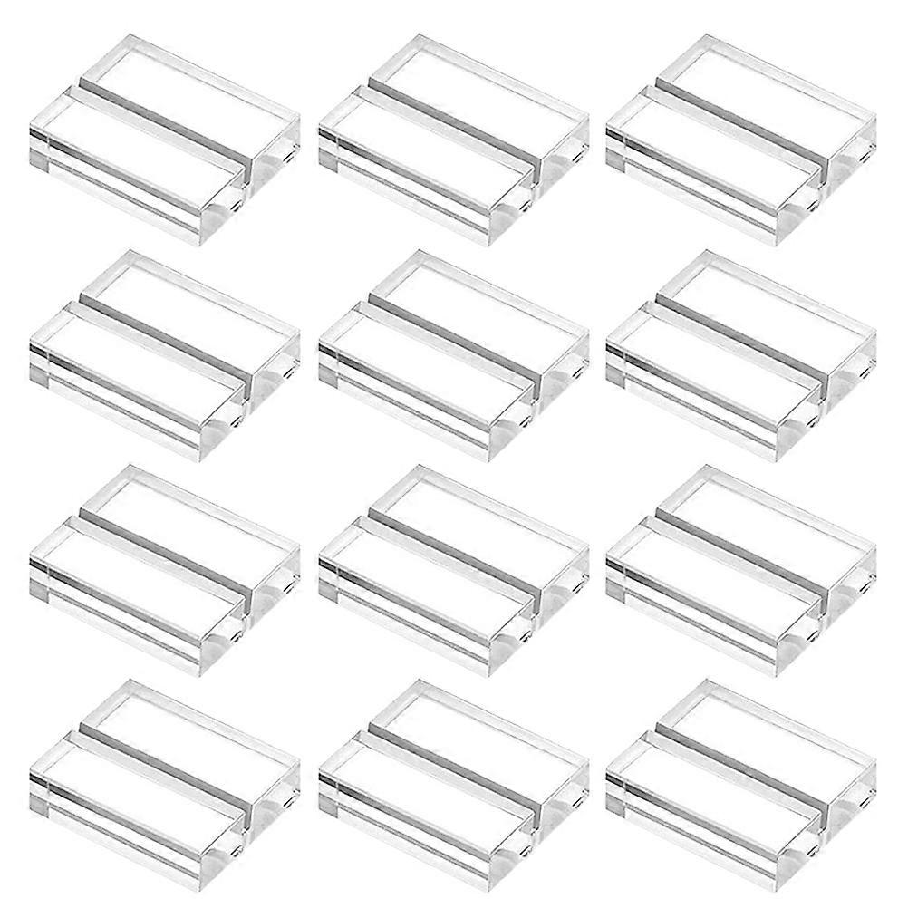 Clear Acrylic Stand Card Display for Decoration with 12Pcs Quantity