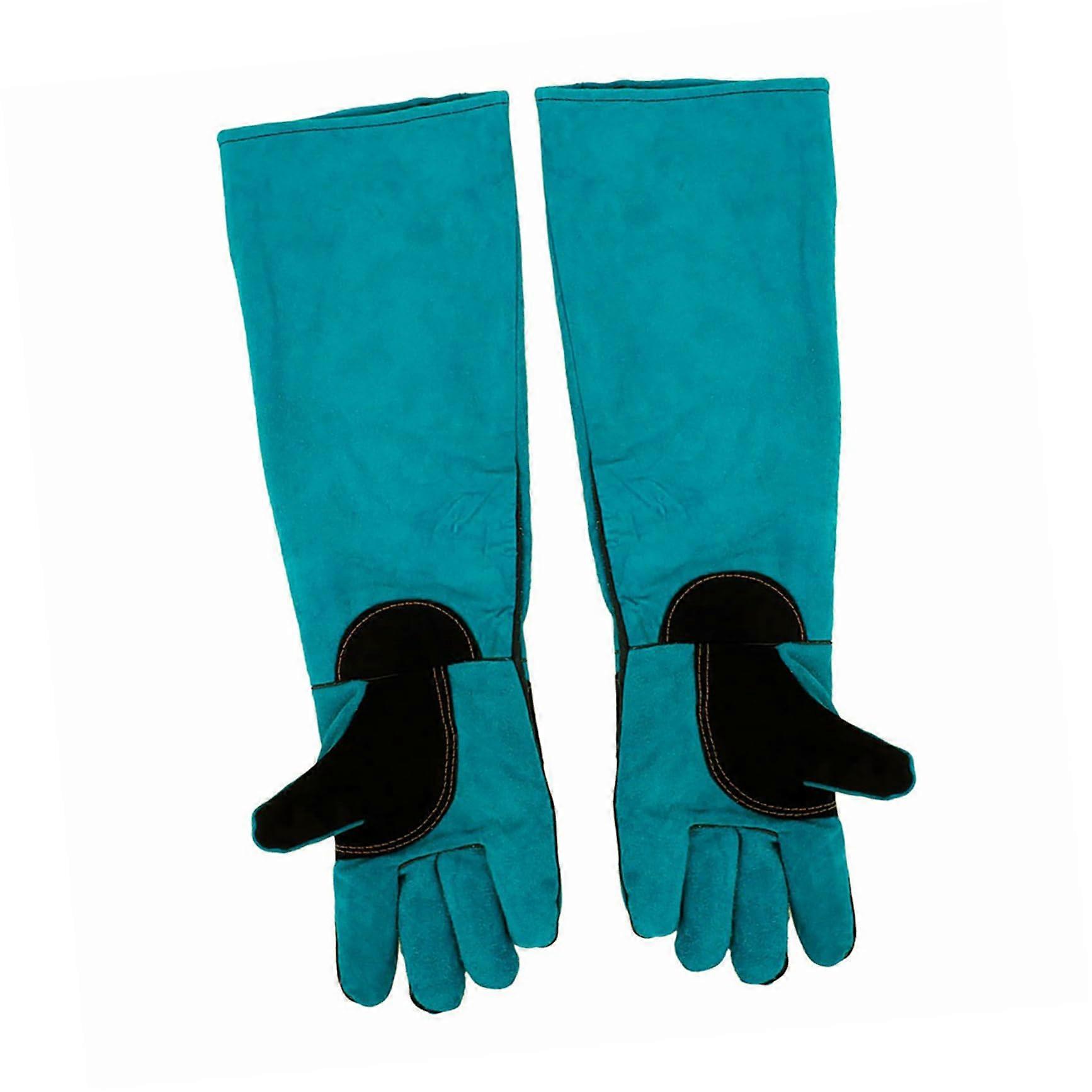 Biteresistant reinforced padded handling gloves for dogs, cats, reptiles. Adjustable, versatile, effective protection for feeding.