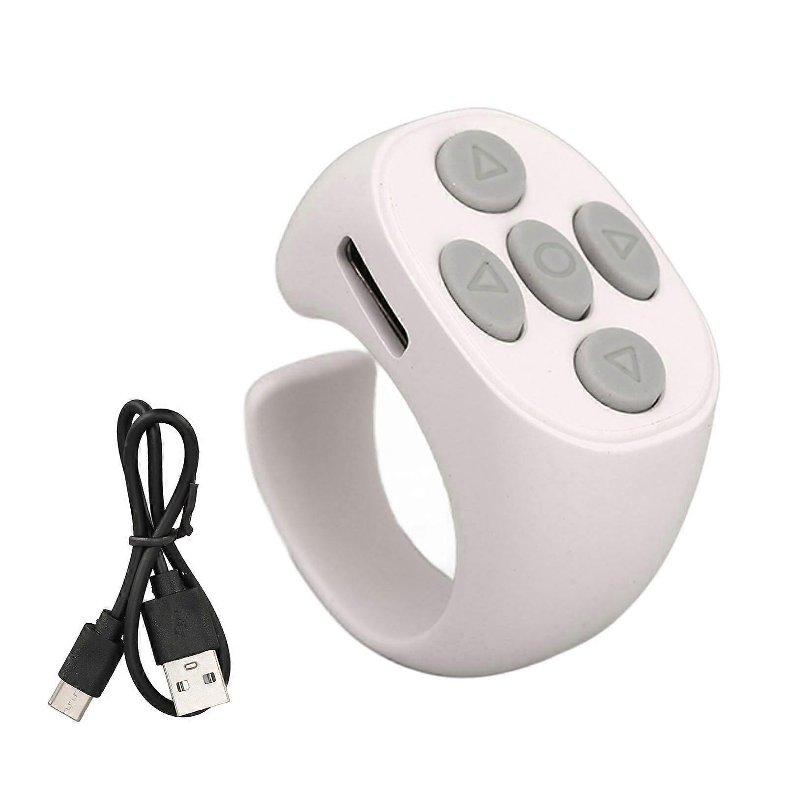 Smart Ring Controller Bluetooth 5.3 Wireless Remote Control Page Turner for Tik Tok Electronic Book