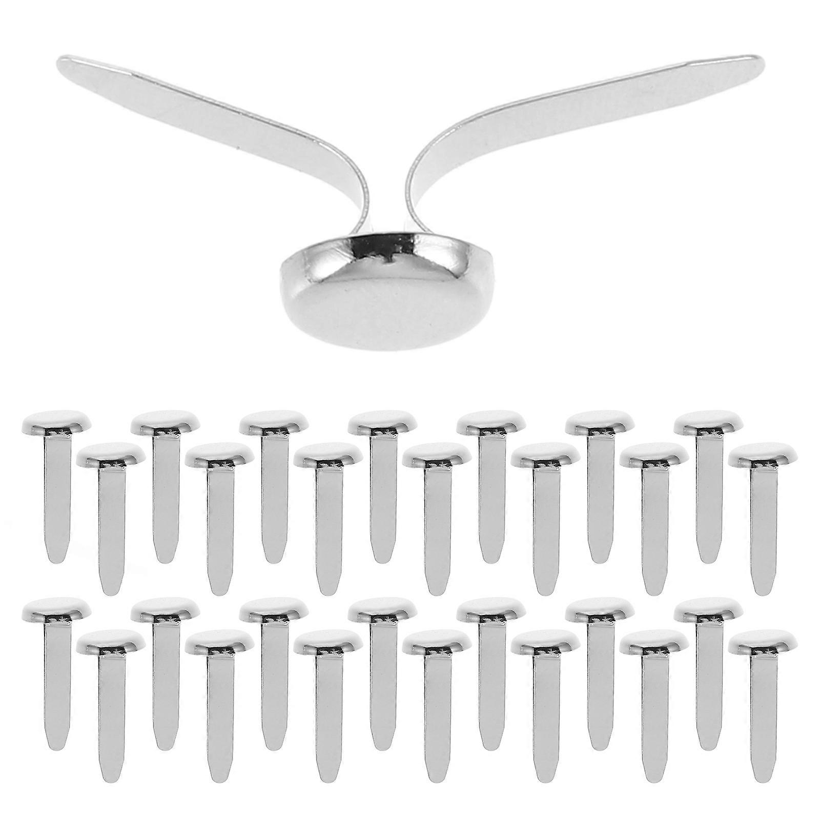 200pcs Durable Metal Brads for Crafts, Dressmaking, Projects – Elegant Head Tacks for DIY Crafting & Scrapbooking – User Friendly Fasteners