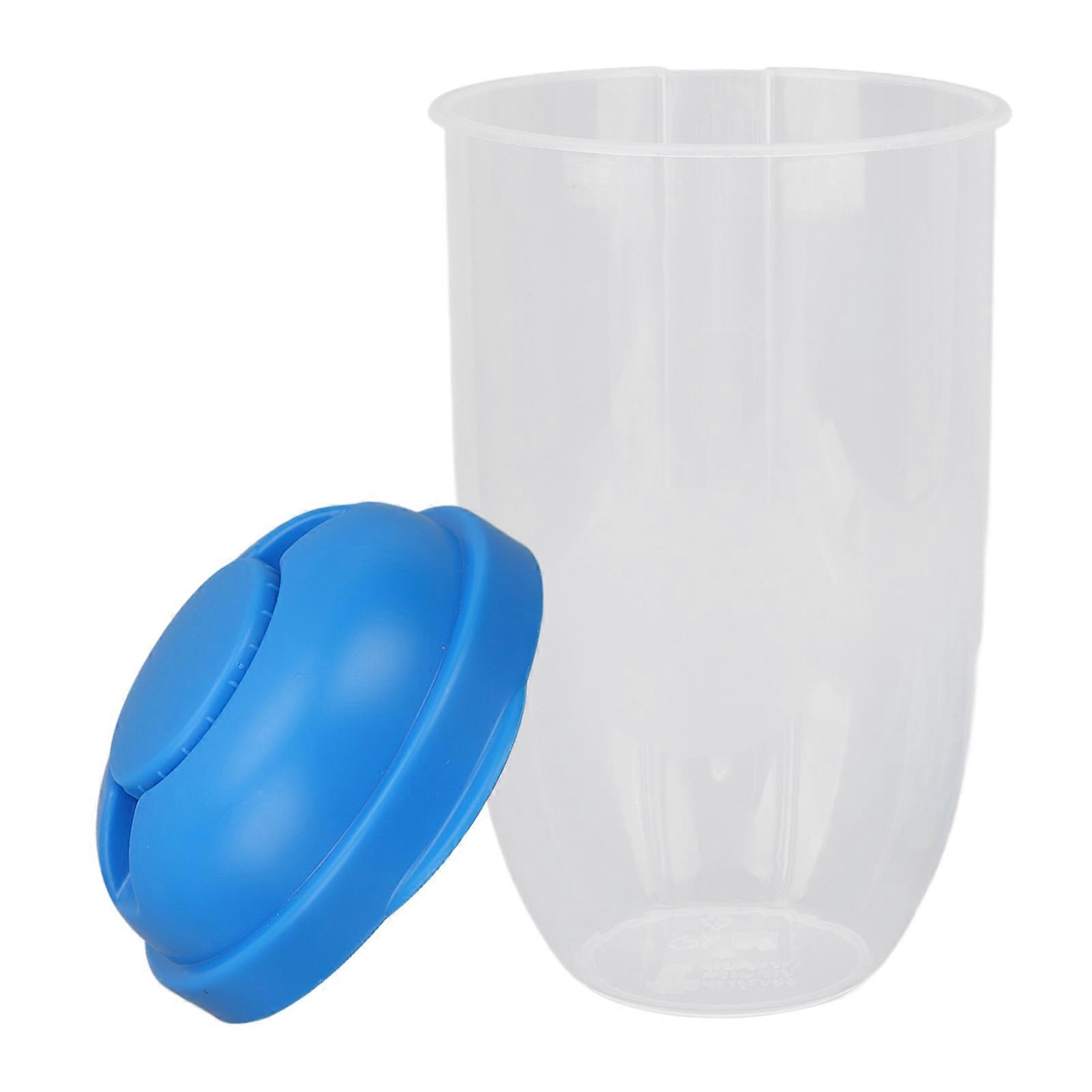 Salad Meal Shaker Cup with Fork Fresh Salad Cup Health Salad Container Portable Vegetable Breakfast Container Set Blue