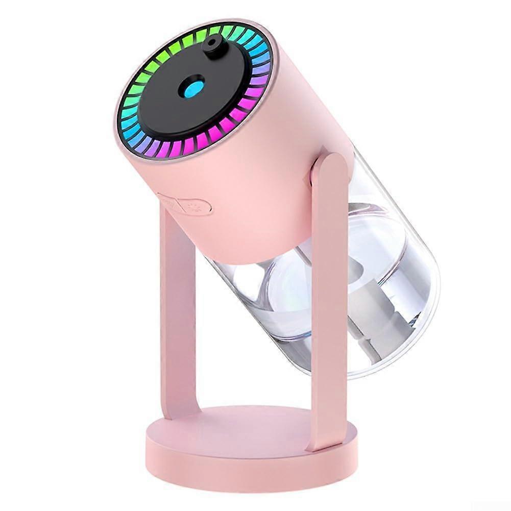 Mini humidifier and aromatherapy diffuser with soothing starry lights for bedrooms and offices (Pink)