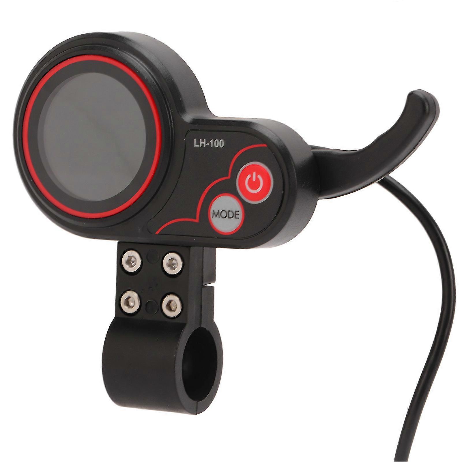 Electric Bicycle LCD Display Meter with 5P Waterproof Connector 24V 36V 48V 60V Control Panel for 22.2mm Electric Scooter