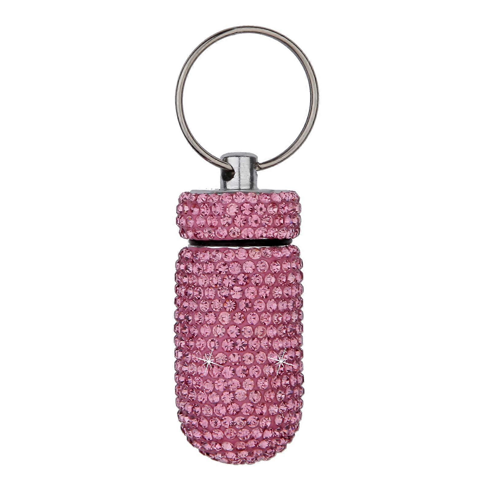 Bubbles Small Pill Holder Aluminium Alloy Box Portable Pill Container for Travel Outdoor Use and Daily Needs