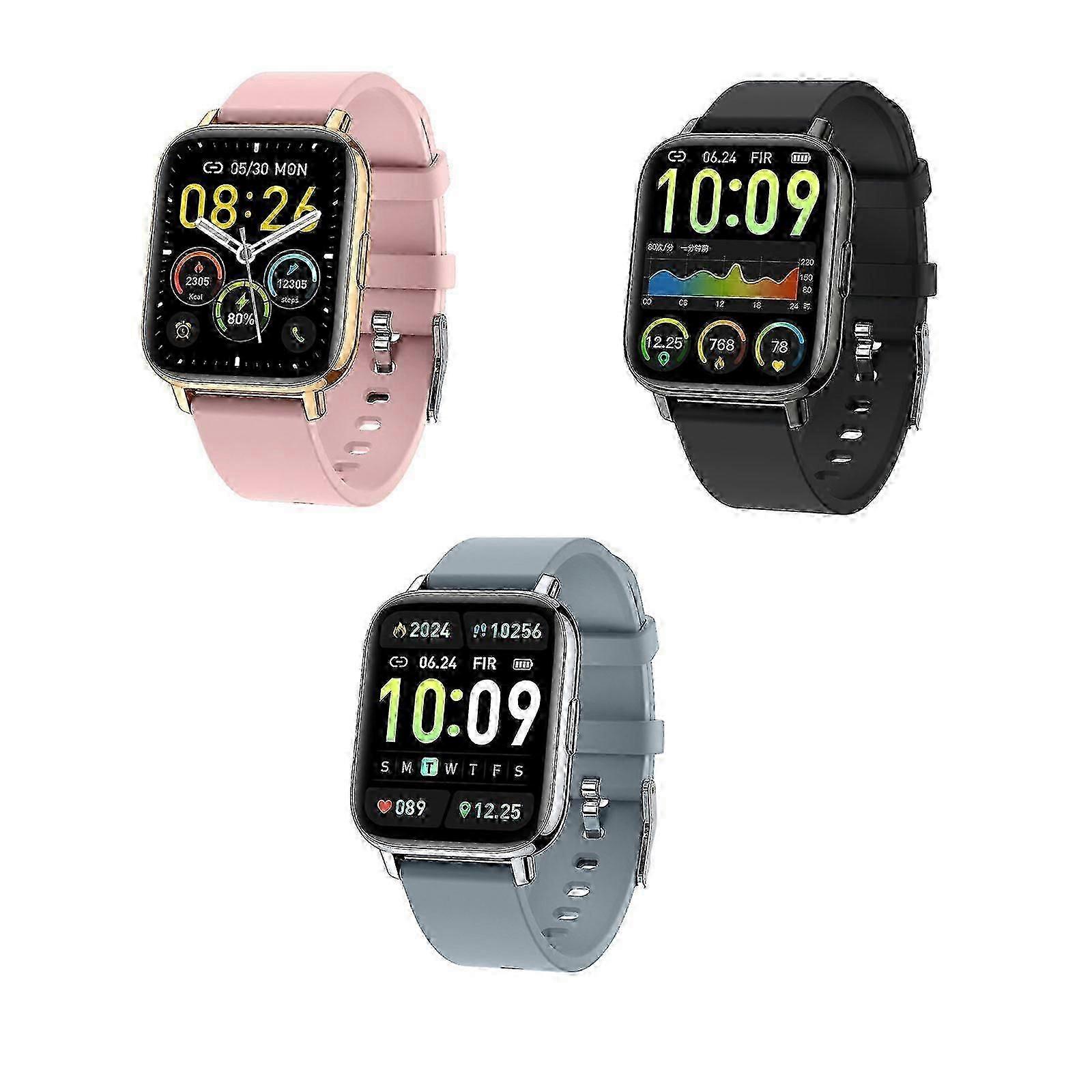 Smart Watch Fitness Tracker Anrufe annehmen / machen Wasserdicht für Android iOS