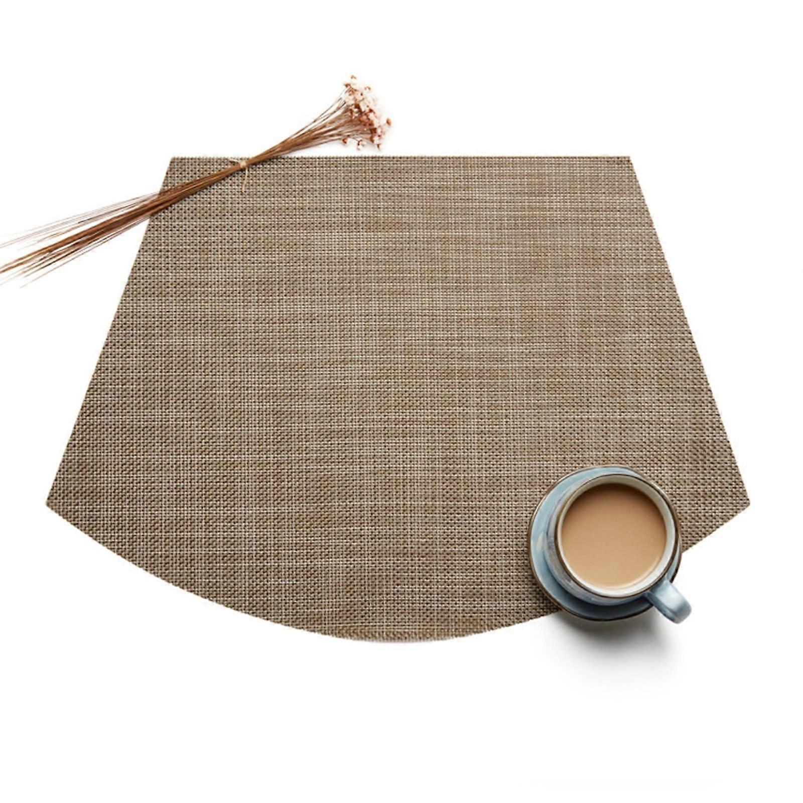 Plain HeatResistant Table Coasters for Coffee or Dining Table, Dark Brown, 45 x 30 cm.