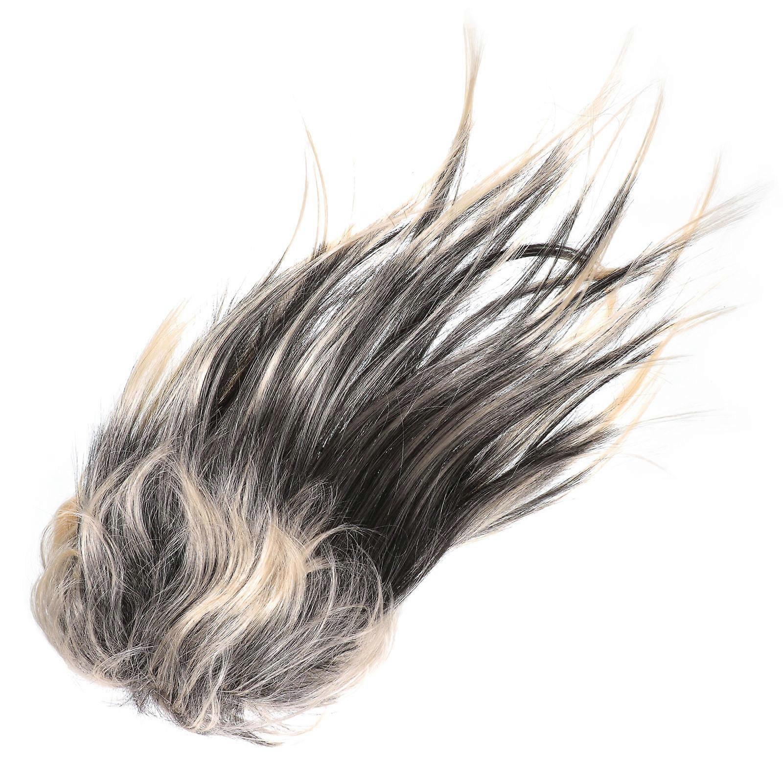 Rocker Wig for Men with Realistic Detail and Comfortable Fit Made of Chemical Fiber Multi Color Short