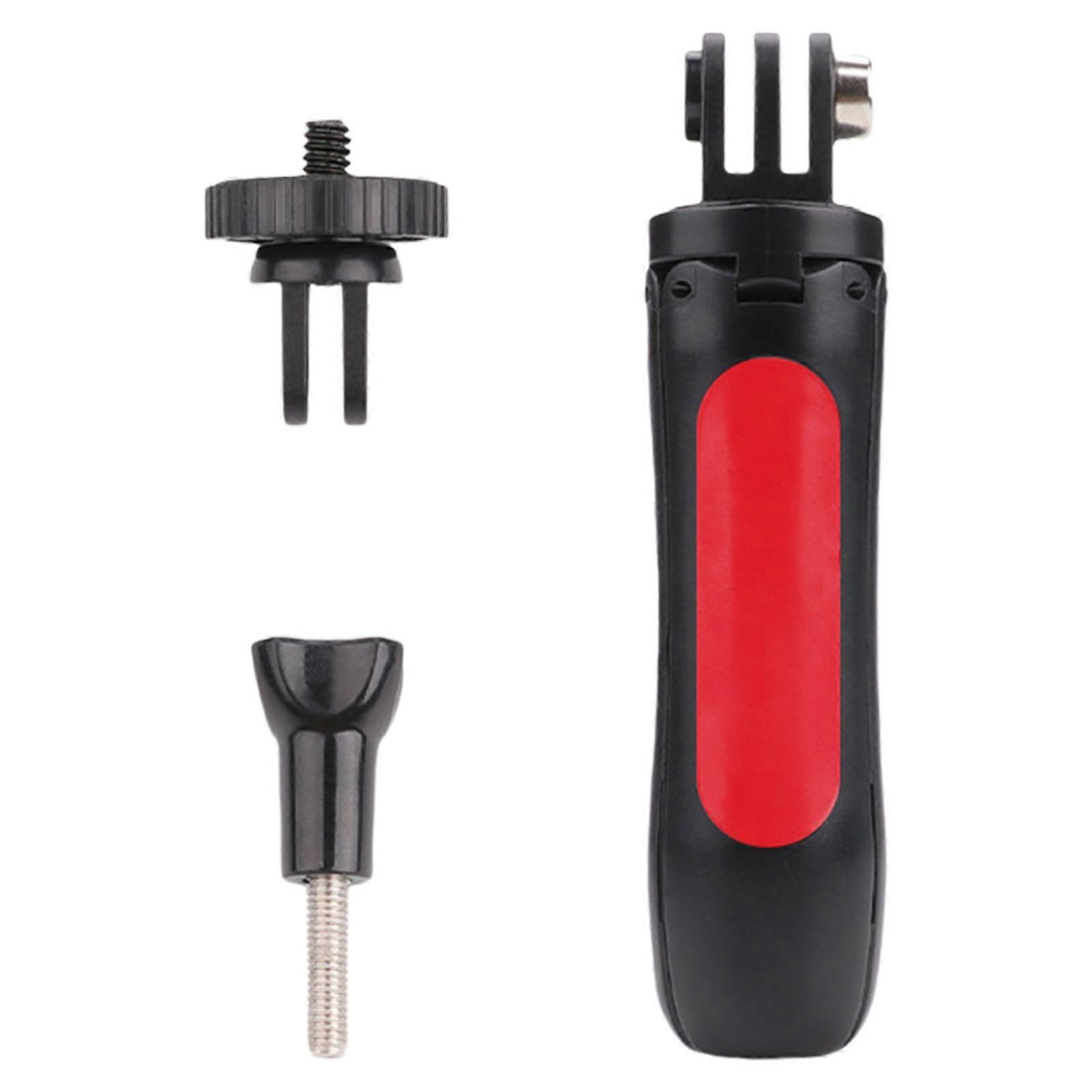 Compact Lightweight Mini Tripod for Action Cameras Stable 360 Degree Rotation Mounting Aluminum Alloy Selfie Stick  Red