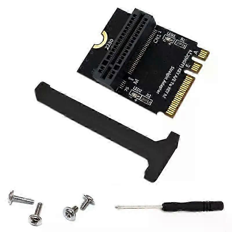 M2 NVME Adapter SSD PCIE M2 NGFF Key M To M2 Key A/E Adapter Vertical Installation Fit For  2230 M2 NVME SSD Riser Card