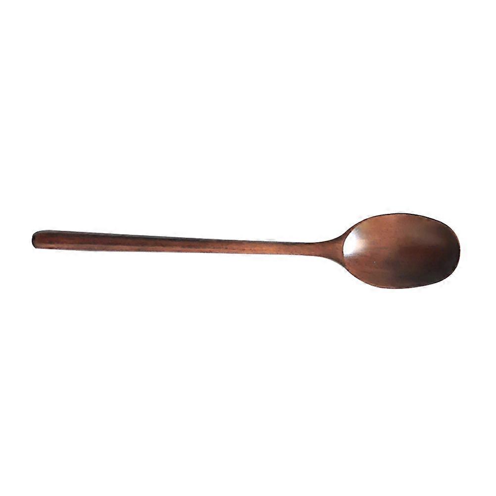 Long Wooden Ladles Set of 2 Ergonomic Soup Spoons for Serving and Mixing Natural Light Yellow Brown Wood Kitchen Utensils for Home and Restaurant