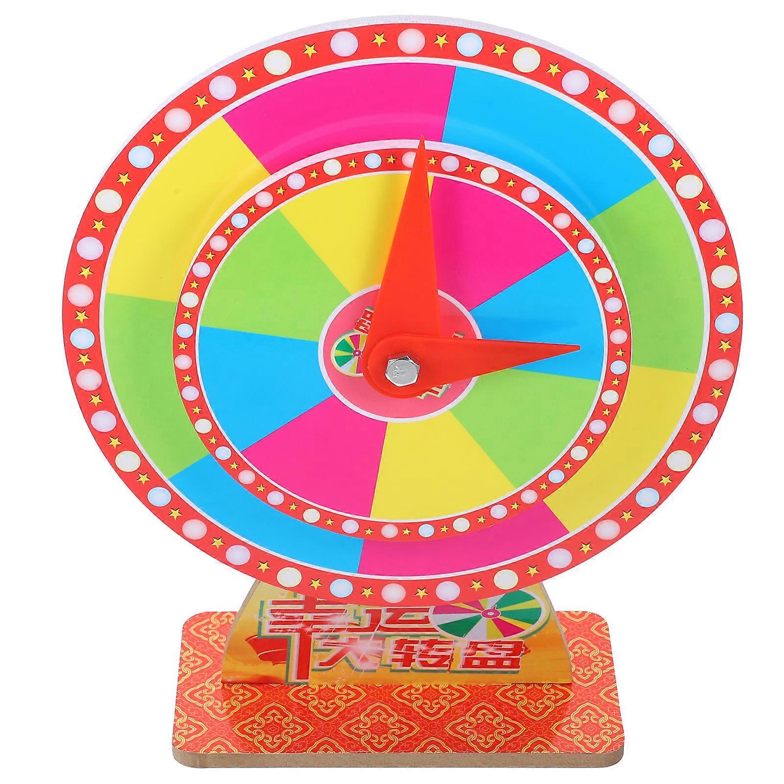 Plastic Prize Wheel for Party Multi with Smooth Fair Rotations for Prank Use