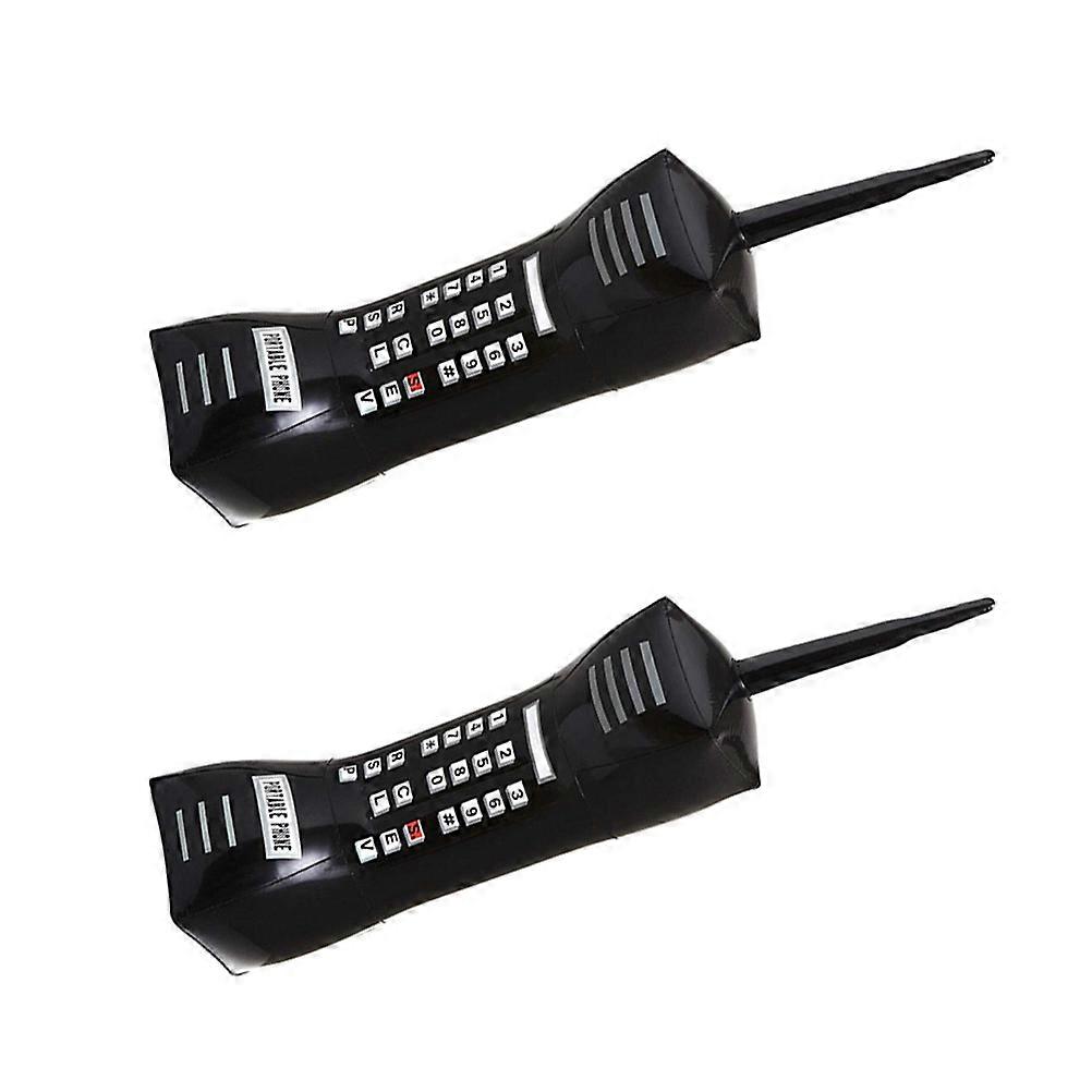 Phone Prop Inflatable Mobile Phone Toys for Children Retro Design Parties Events Photoshoots PVC Material 2Pcs