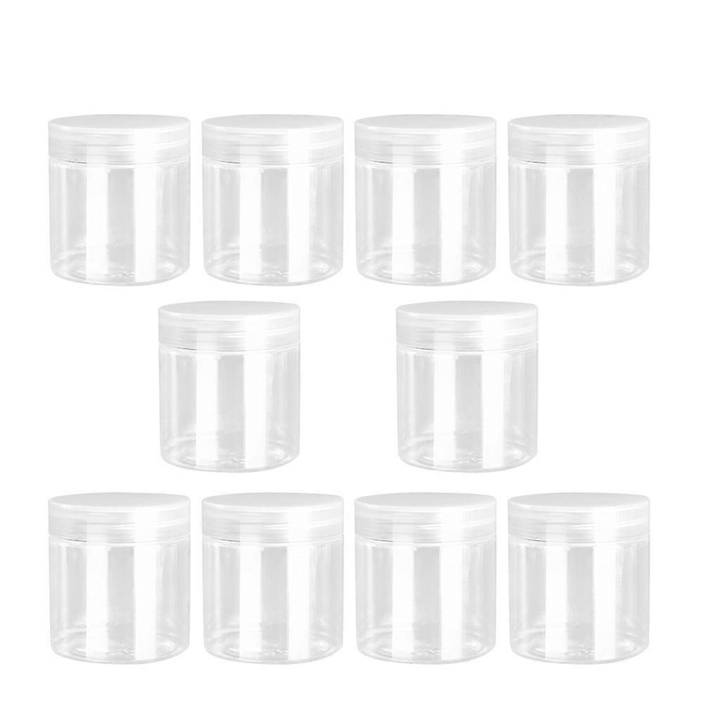 Transparent Plastic Bottles for Storage Use Made of PET Material White Color 10pcs 100ml