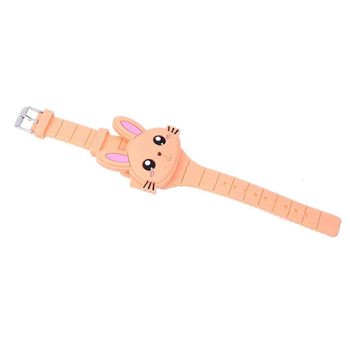 Kids Cartoon Watch Made of Silicone Perfect for Timekeeping Easy to Wear Matches Any Clothes Orange
