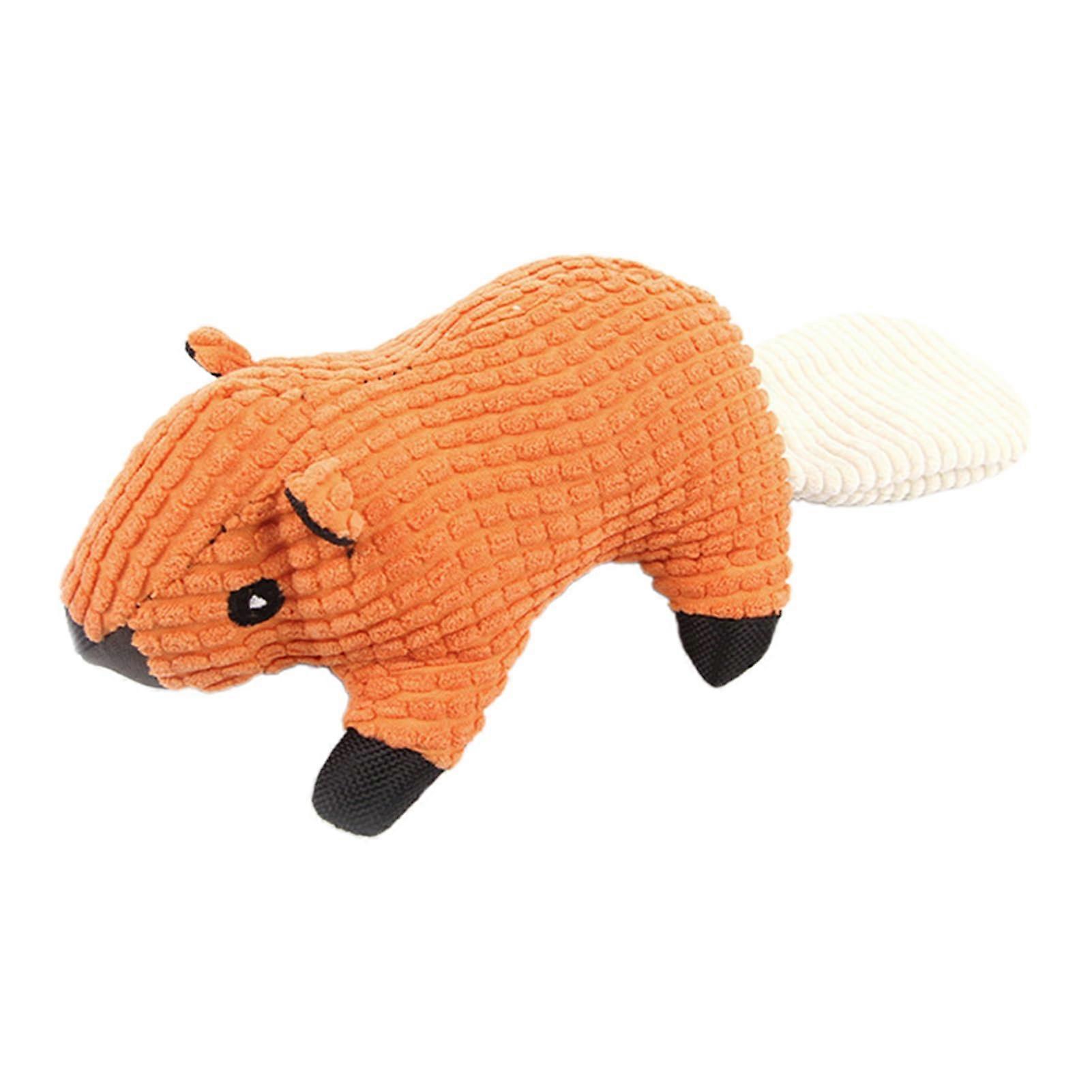 Squirrel Dog Chew Toy | Squeaky Plush Toy for Indoor Puppies | Soft Material | Engaging Playtime Fun