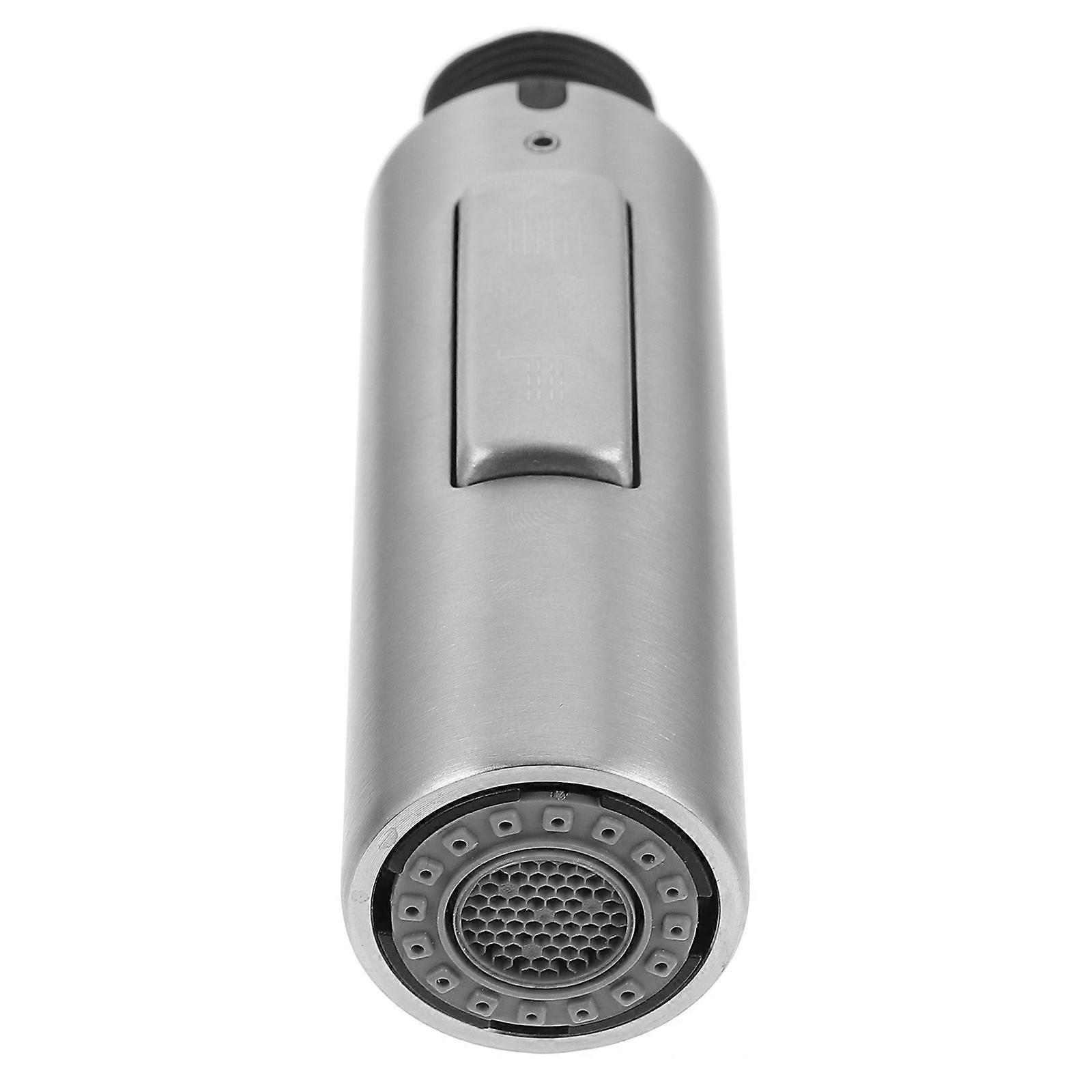 Spray Head Pull Down Faucet Sprayer Kitchen Sink Replacement Adjustable Modes Silver 1Pcs