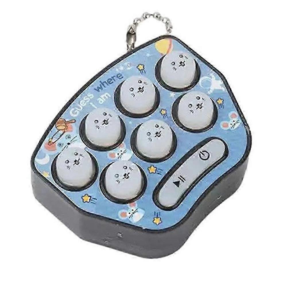 Whack A Mole Game Keychain Mini Decompression Keychain LED Electronic Game Fun Toy, Glow Keychain for Stress Anxiety Relief
