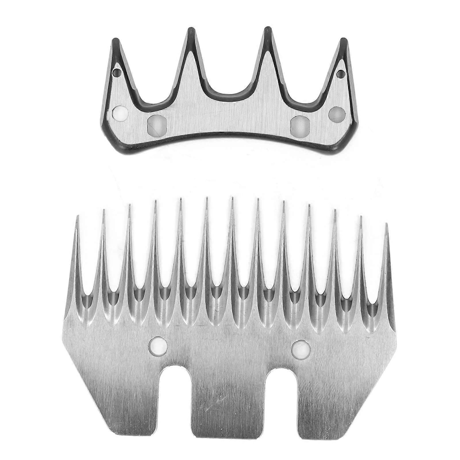 Sheep Scissors Replacement Blades, 13 Teeth Steel Clipper Blades for Grooming Goats, Lambs
