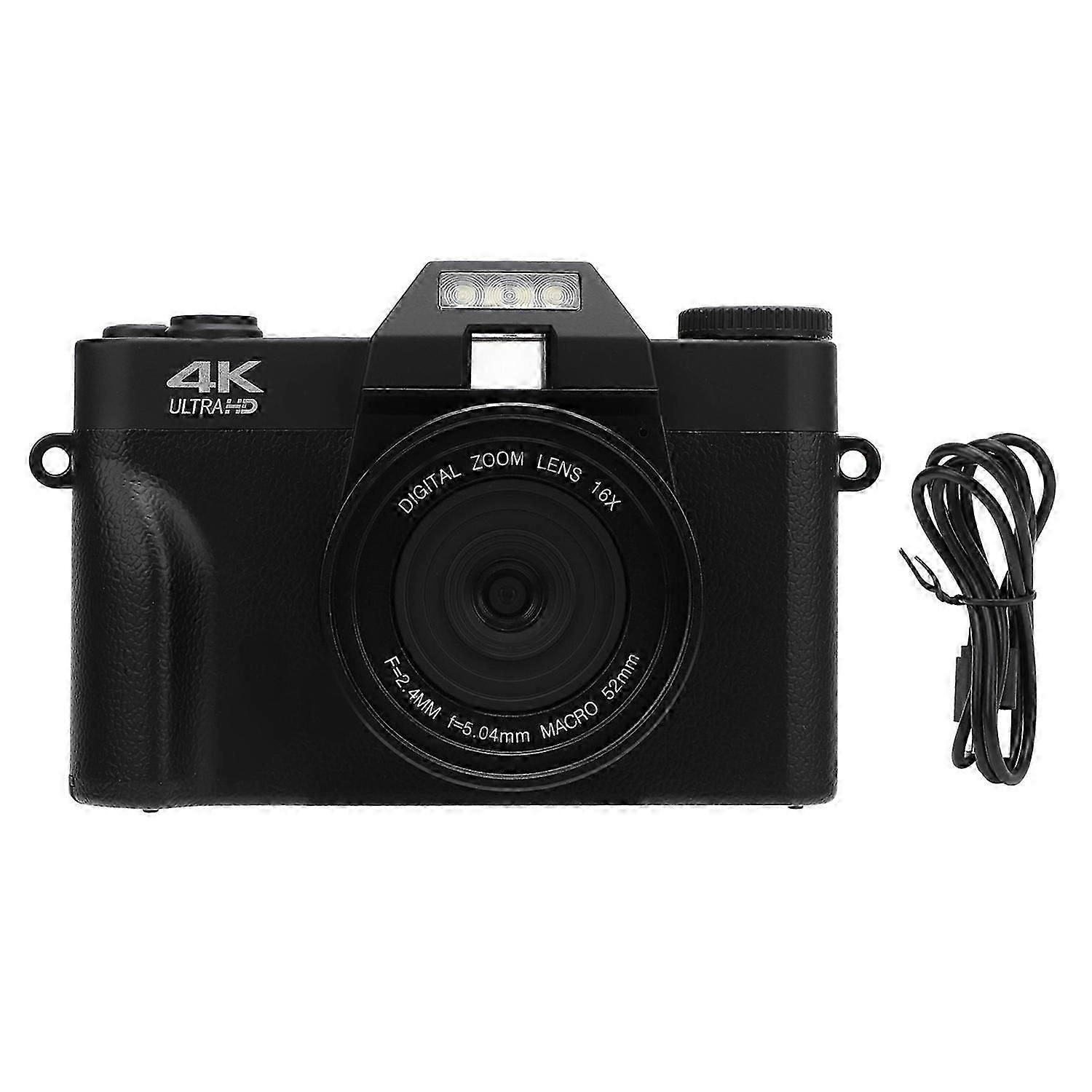 デジタルカメラ4k 60fps 56mp 6xズーム3インチips hdスクリーン1700mahミラーレスカメラ旅行ウェブカメラ写真用