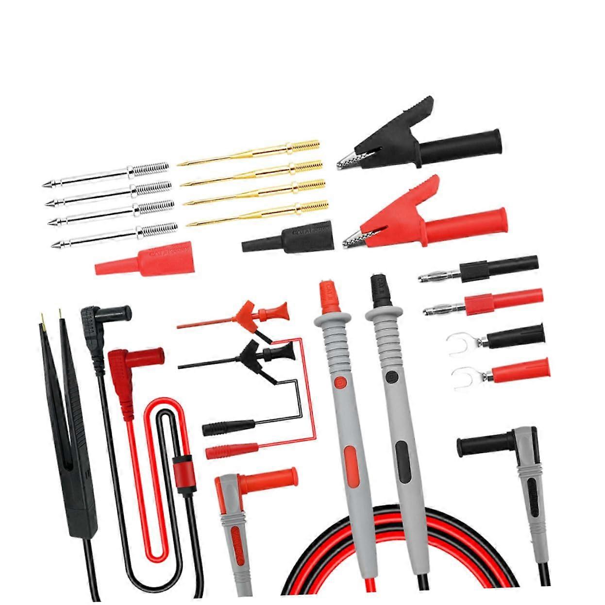 1Set Multimeter Accessory Kit with Electrical Alligator Clips Test Probes Professional Test Tool Kit for Precise Measurements Easy Handling