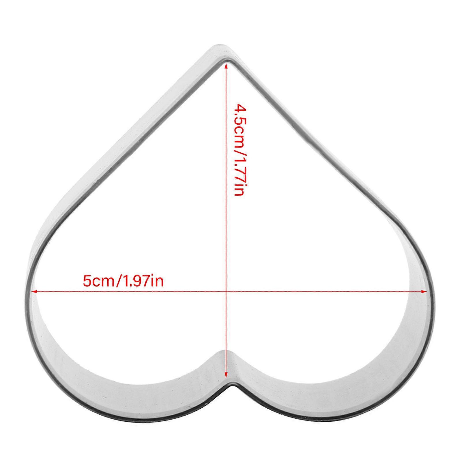 3pcs DIY Leather Craft Cutter Set Knife Mold Die Template Cutting Punching Tool (Heart)