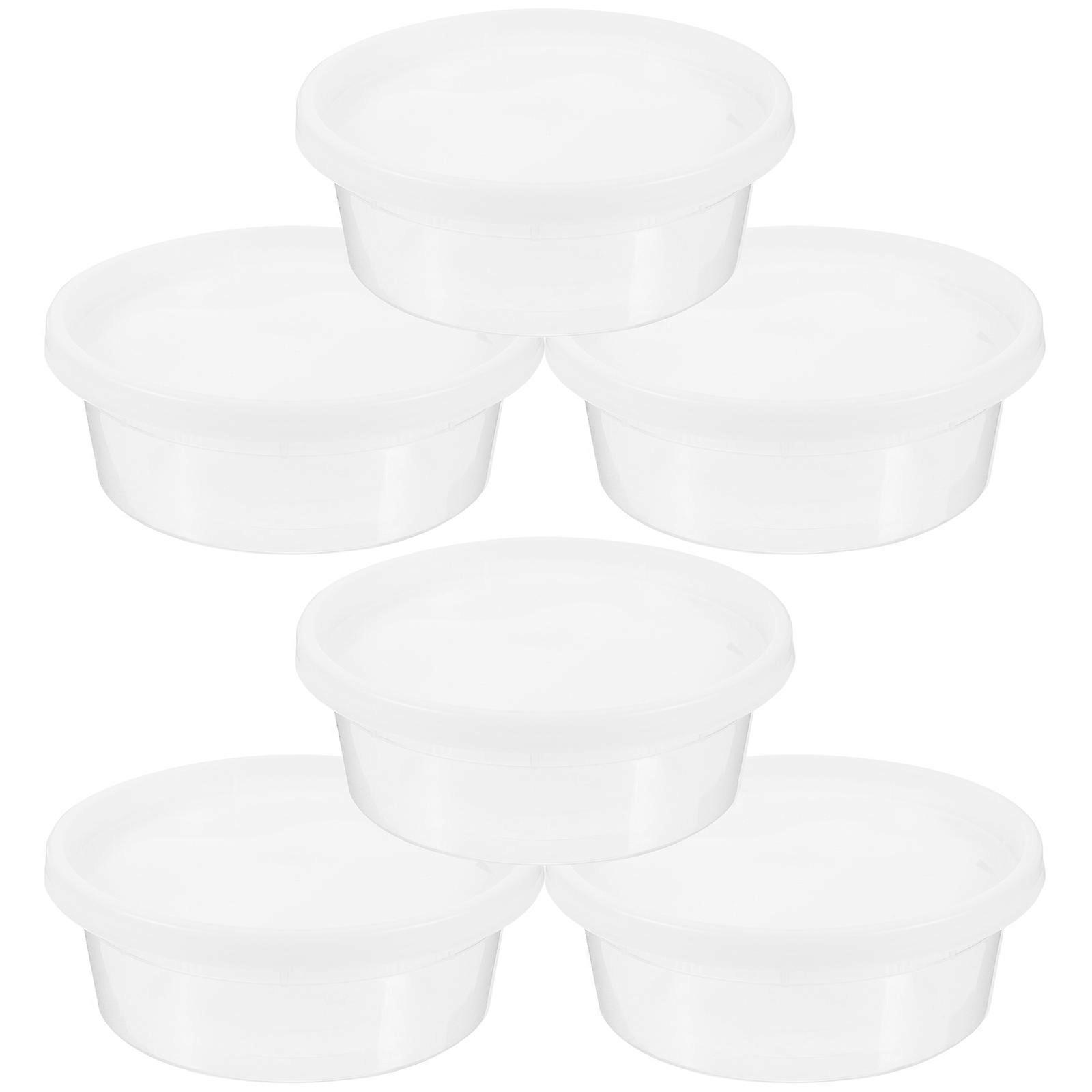 Transparent PP Condiment Containers with Lids for Storage and Take Out 20 Pcs