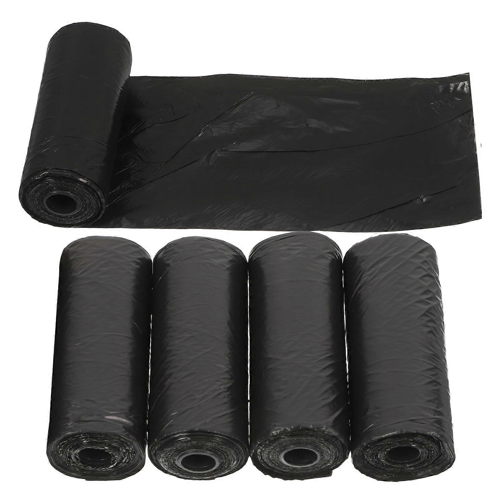 Mini Trash Bags for Small Trash Can with Leakproof Design 100Pcs Black