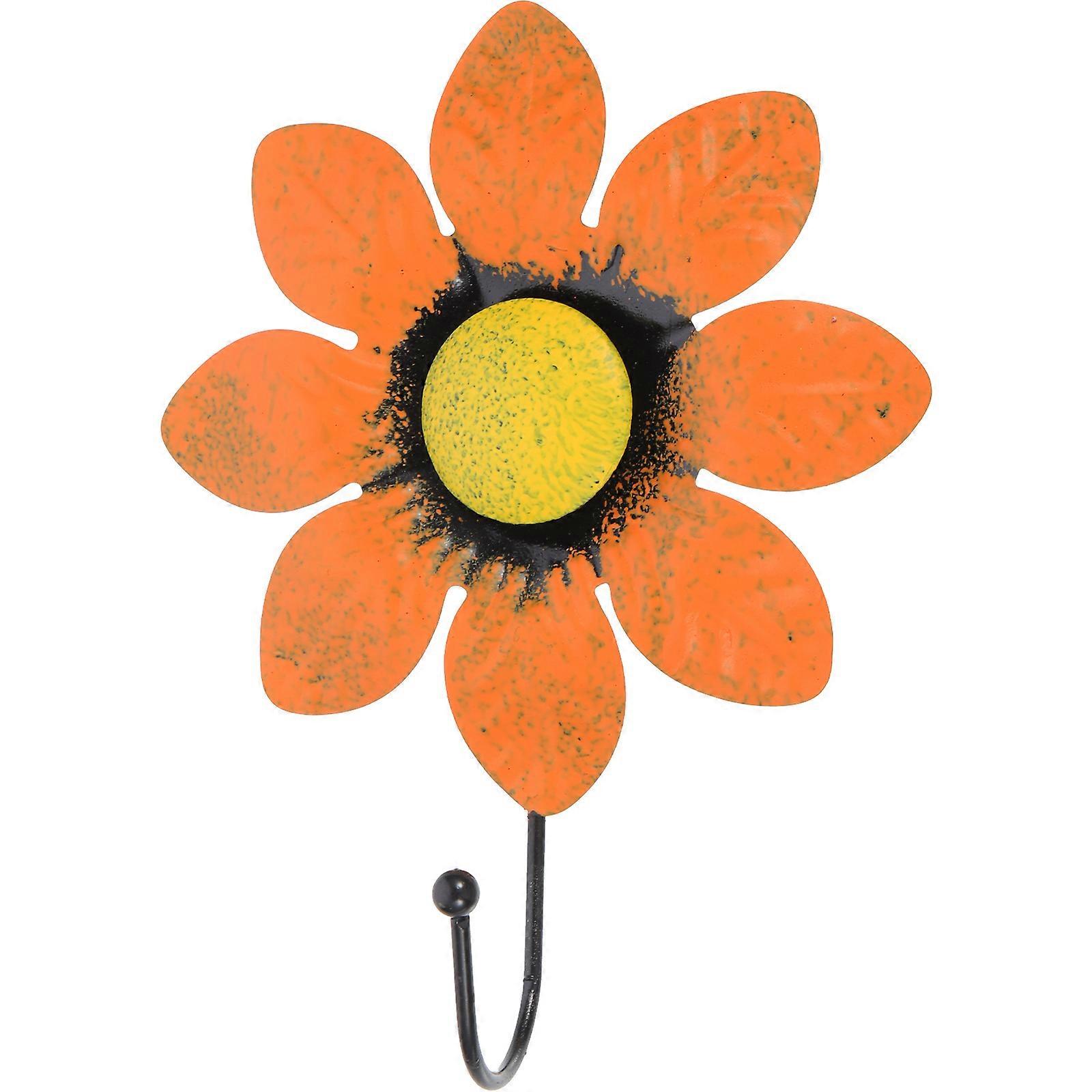 Orange Iron Wall Hooks for Curtain Easy to Install and Organize with Strong LoadBearing Ability 3.5 Inches