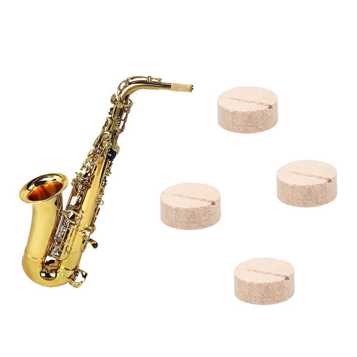 ساكسفون الفلين حصير استبدال ثقب الصوت لقطع غيار الأدوات النحاسية إصلاح الملحقات بني فاتح 0.95x0.95x0.4 سم مرونة 20 قطعة