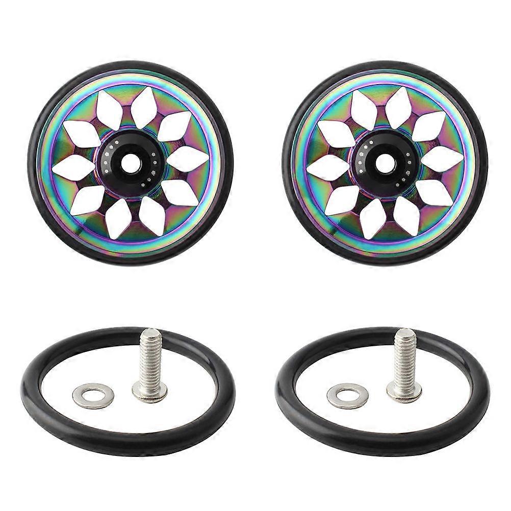 Pyörätarvikkeet Alumiiniseos Taitettava Pyörä Helppo pyörä Pyöräily Ulkoilu 2,5×2,5×0,3 tuumaa Smooth Riding 1 setti