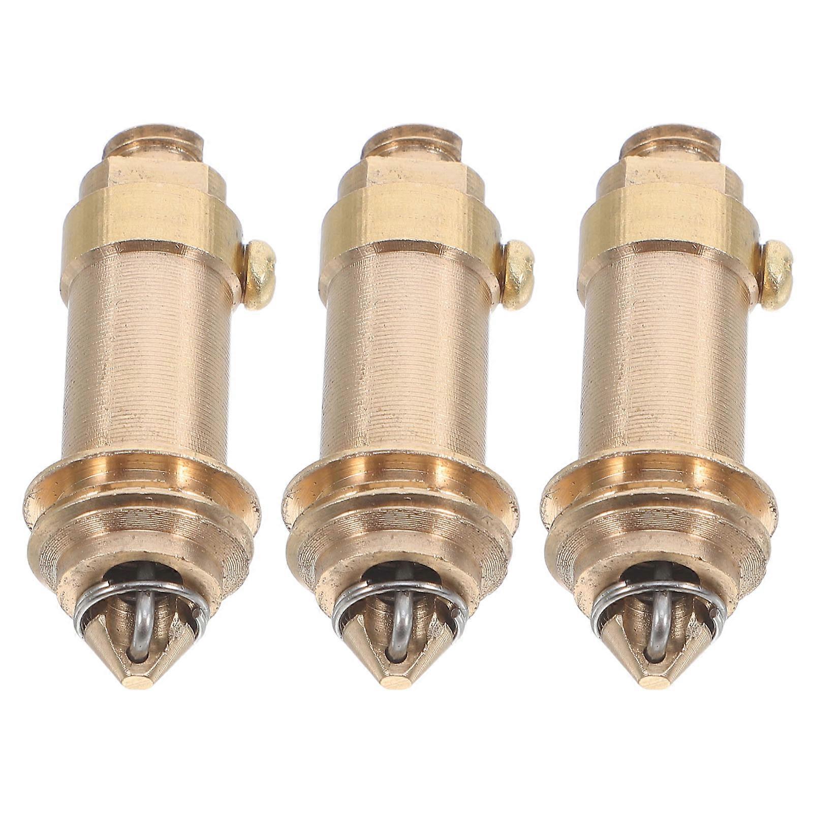 Kitchen Drain Plug Core Universal Pop Up Drain Stopper Replacement Copper Bathroom Sink Tub Leak-Proof Polished Finish 3Pcs