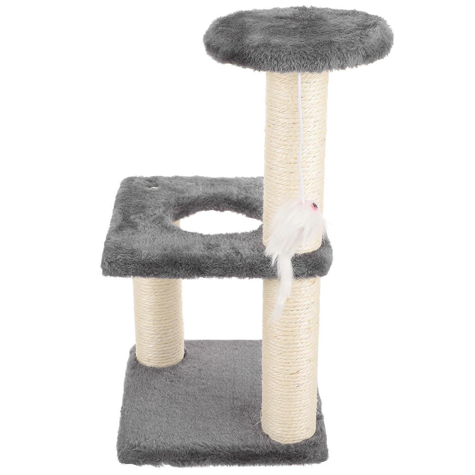 Cat Scratching Post Household Kitten Tree Wear-Resistant Climbing Stand Indoor Use 15.7x7.9x7.9in Decompression 1Pack