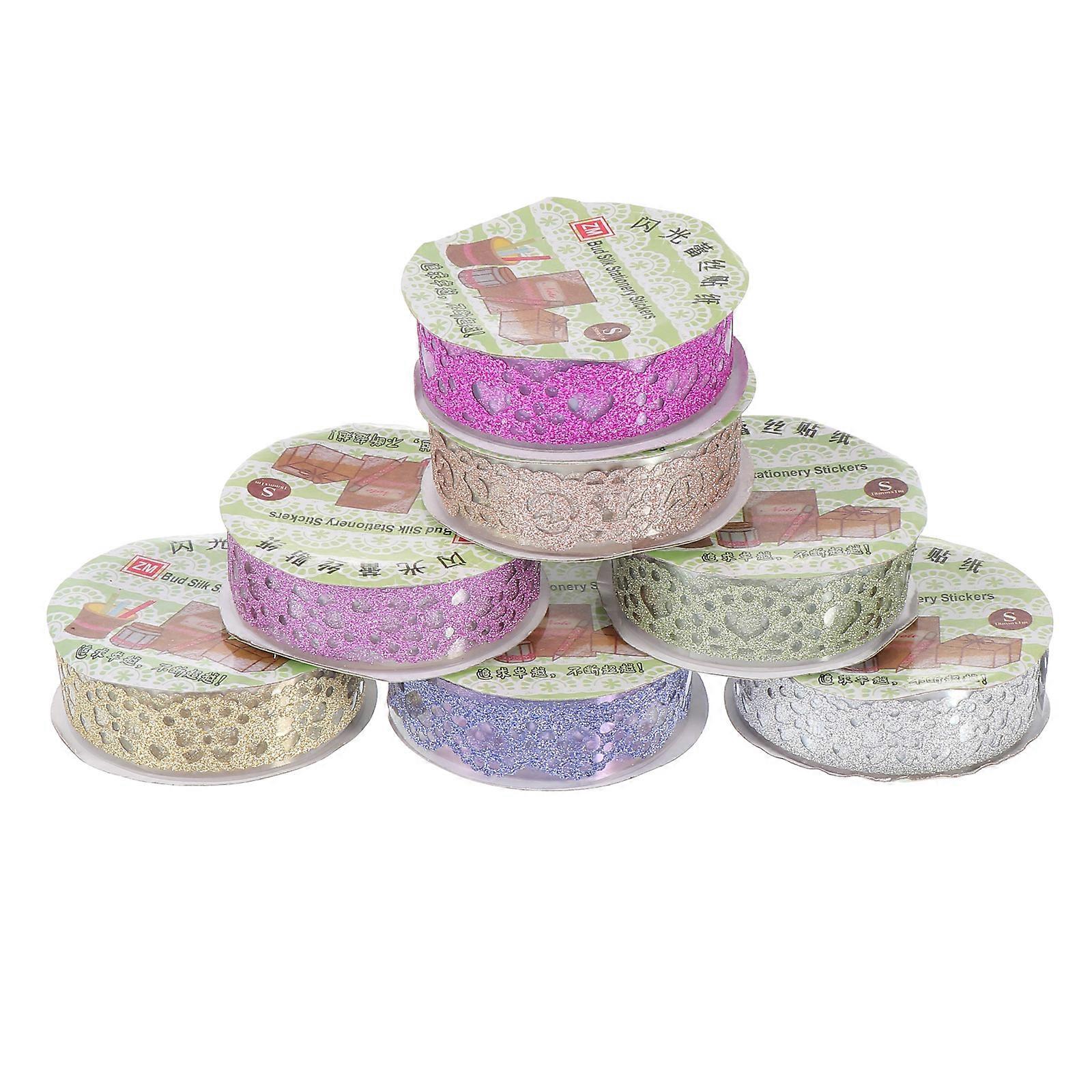 Colorful Glitter Tape Decorative Roll For DIY Projects 7 Rolls Simple and Beautiful Festival Occasion