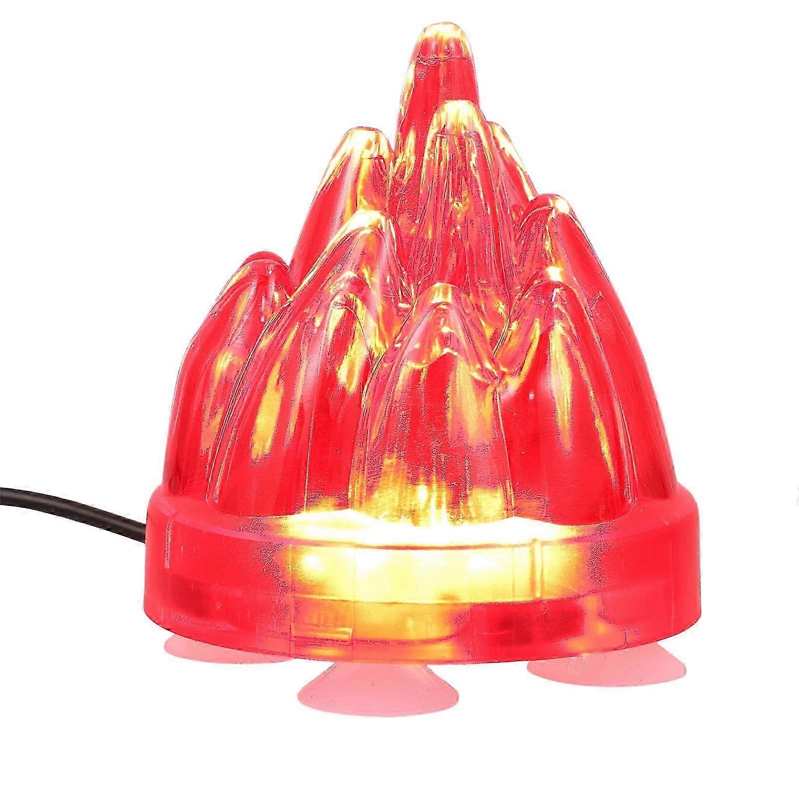 Acvariu subacvatic Lumină Acvariu Vulcan Decor Ambianță Caldă ABS 3.53.13.1in 1Buc