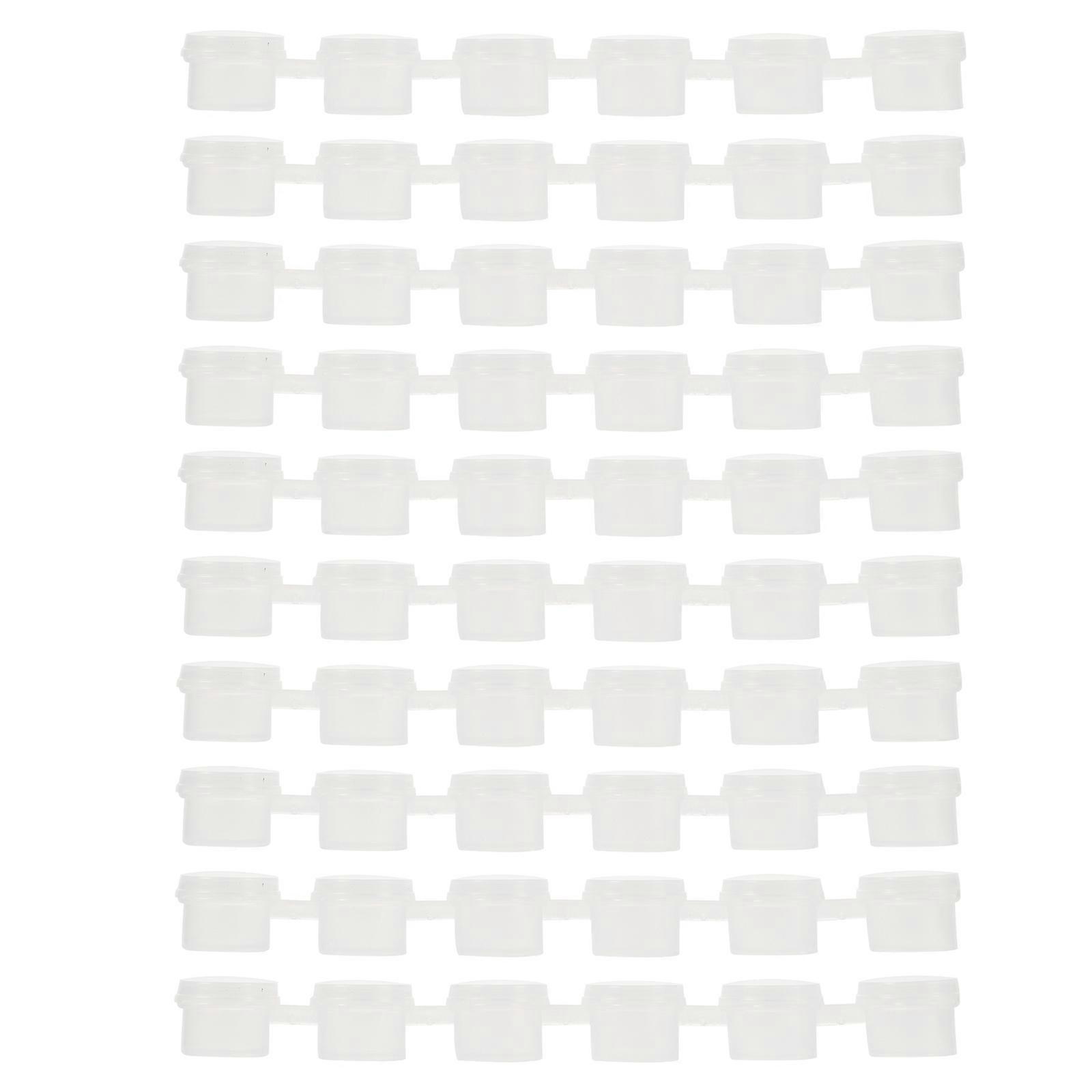 Mini Plastic Storage Boxes With Lids 40Pcs For DIY Projects Painting 5.9X0.6X0.6In Prevent Leakage