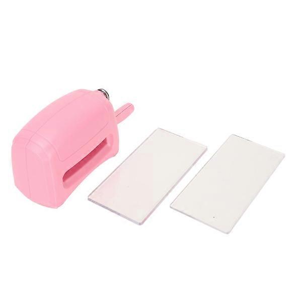 Embossing Machine DIY Making Portable Pink Plastic Zinc Alloy Scrapbooking Embossing Machine for School