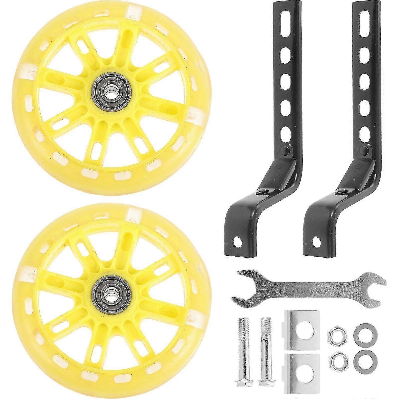 1 sett Slitesterke toghjul Utskiftbare sykkelstabilisatorer Hjelpehjul for barn
