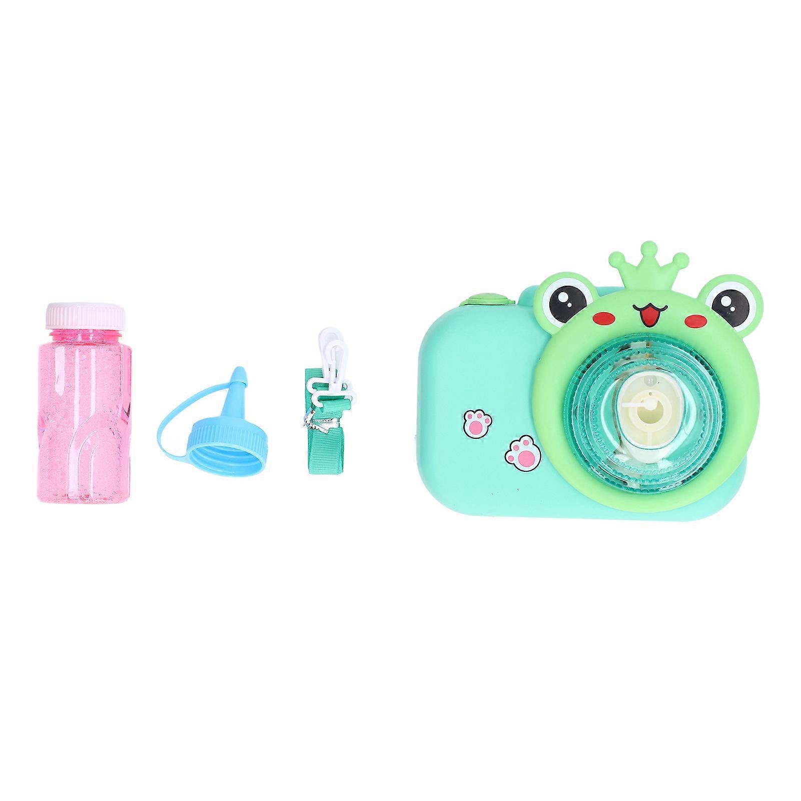 バブルカメラ漫画動物子供屋外自動バブルブロワーメーカーマシン音楽LightRana付き