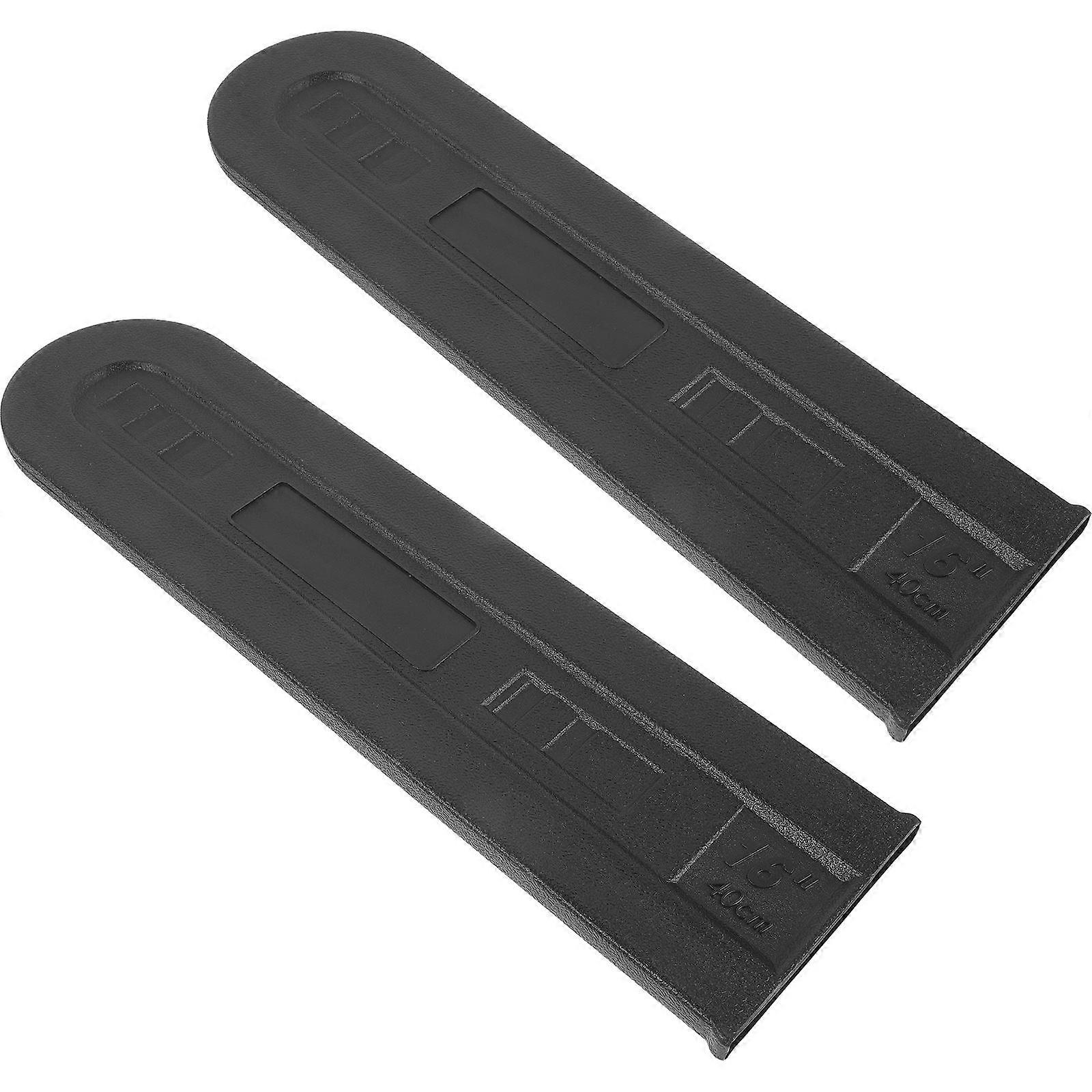 Black Chainsaw Sleeve For Scratch Prevention And Portability For Gardeners 40.5x10.7cm Set Of Two
