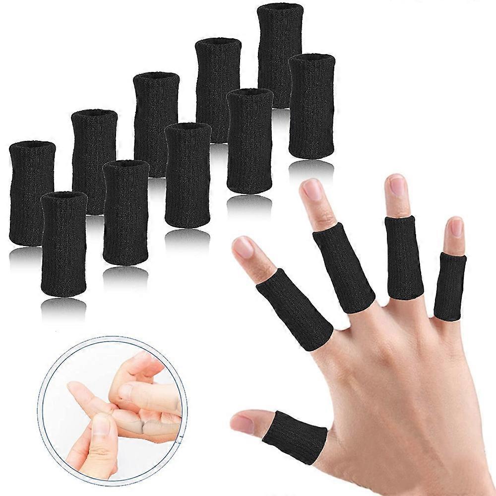 10 Piece Comfortable Finger Brace Splint Sleeve Thumb Support Protector Elastic Breathing Stabilizers for Golf