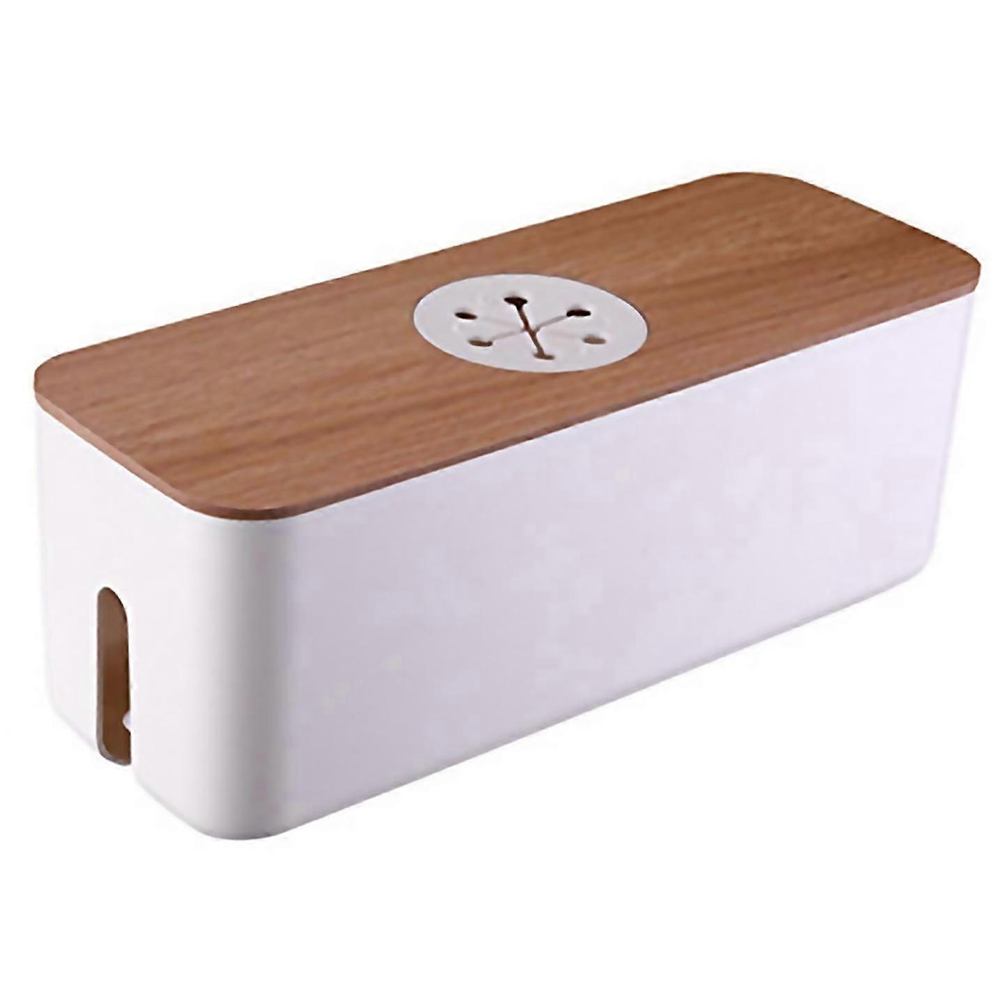 For Wooden Cable Storage Box Power Cord Storage Box A