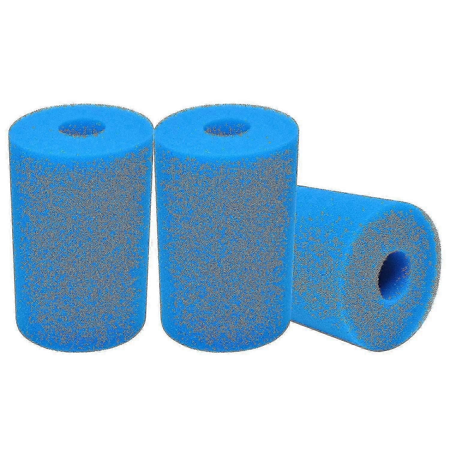 3pcs Filter Sponge Compatible With Intex Type B, Foam Cartridge