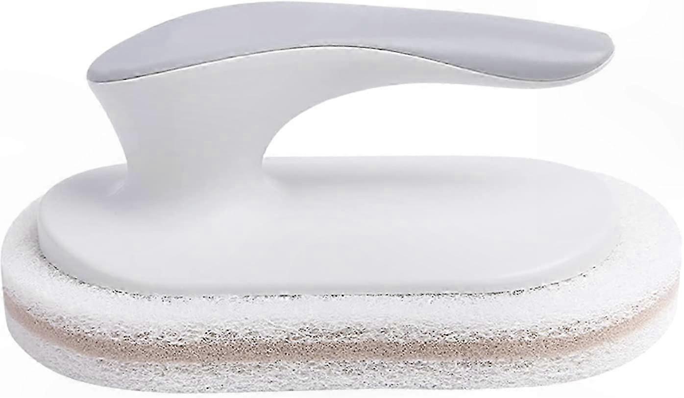 Multi-Function Cleaning Brush with Handle for Household Tasks Quick Decontamination Sponge Tool Efficient Scrubbing and Scraping Solution