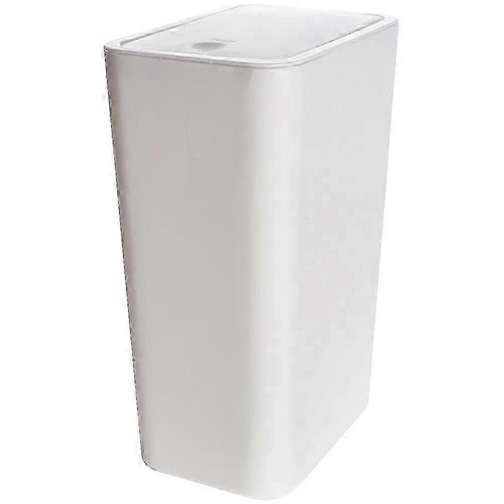 Small Trash Can with Lid for Bathroom Kitchen Office Plastic Waste Bin