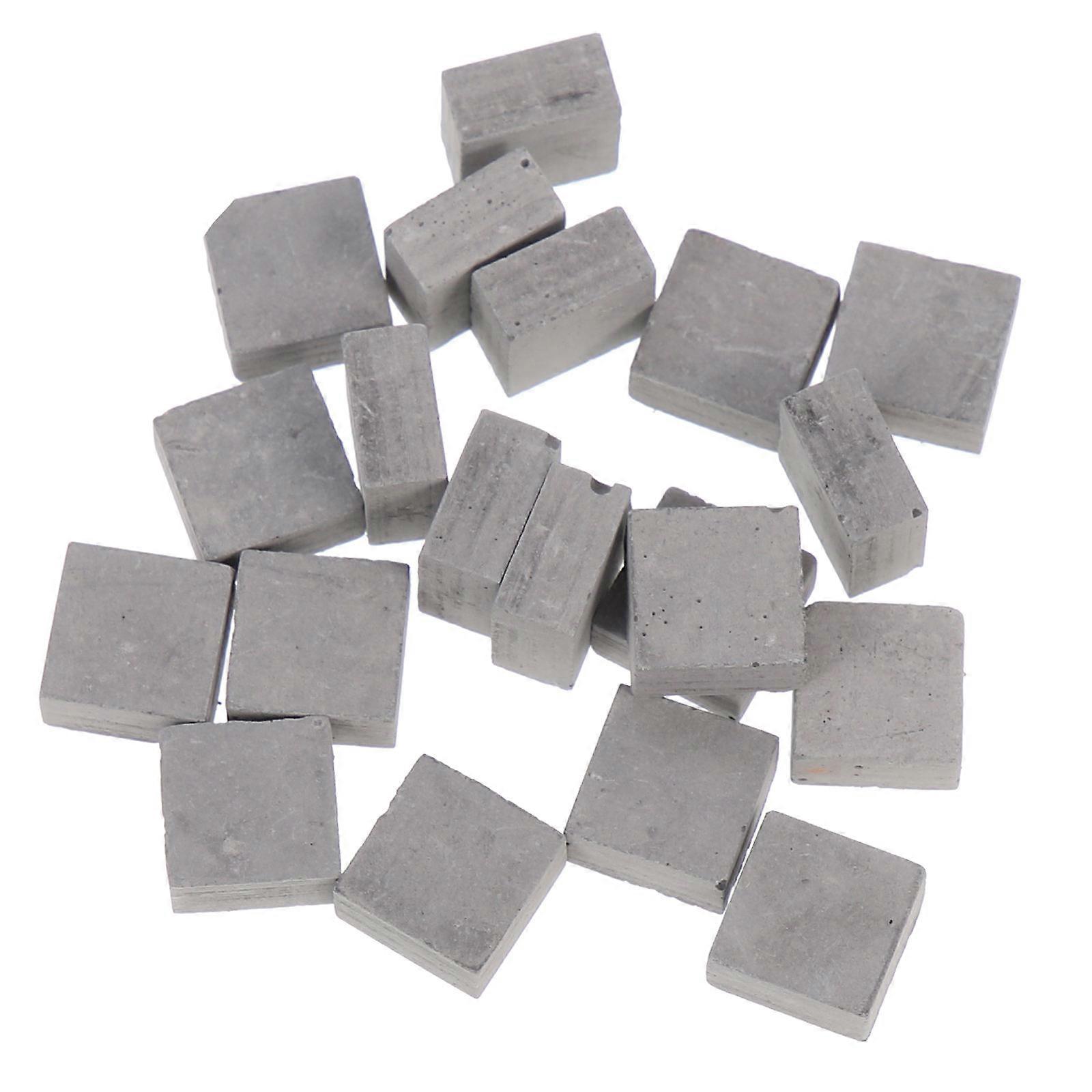20 Pcs Miniature Brick Model DIY Table Building Blocks for Micro Landscape Decor – Ideal for Fairy Gardens, School Projects & Architectural Displays