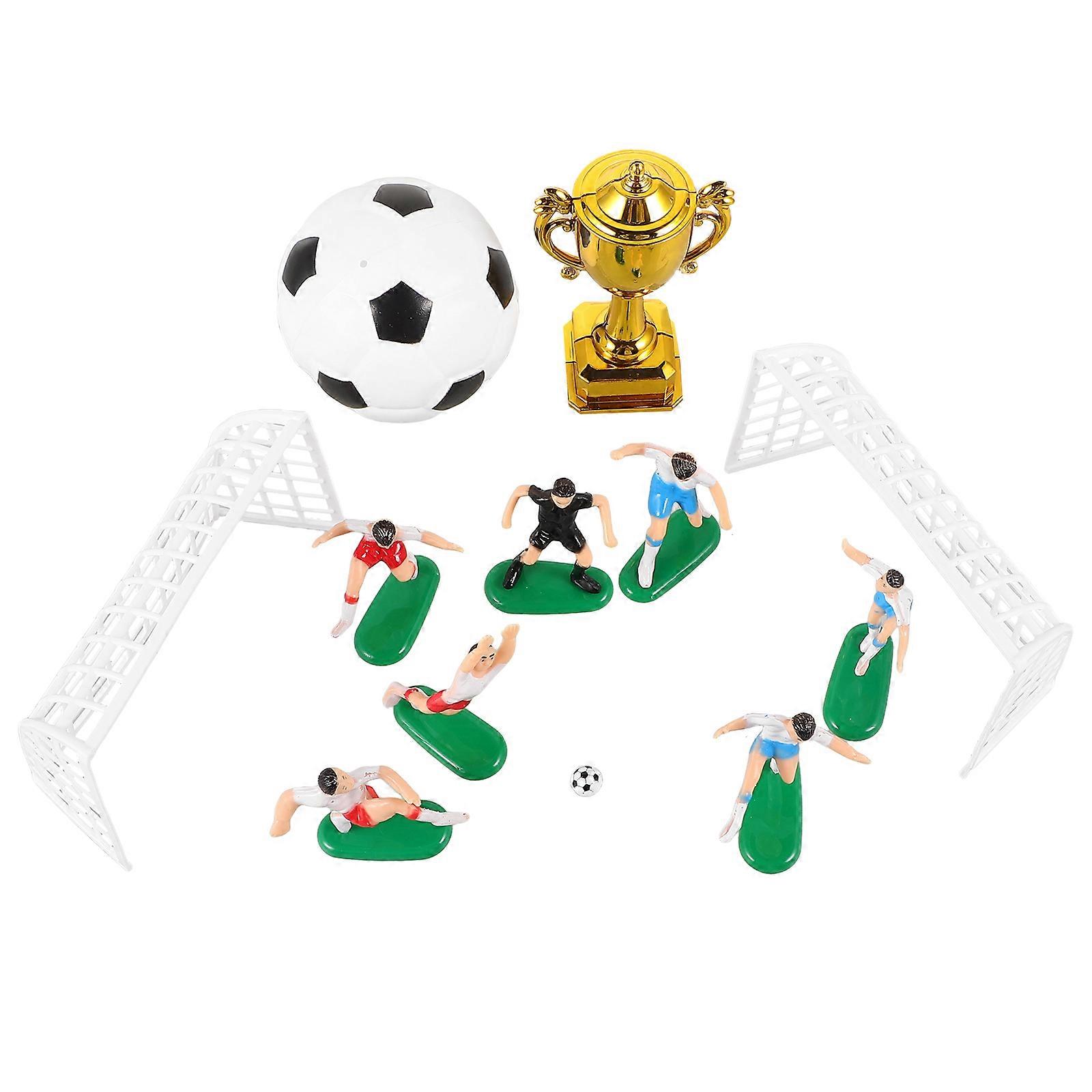 Here's a refined and engaging product description for **Miniature Soccer Cake Decorations** that includes key features, benefits, and ideal uses: